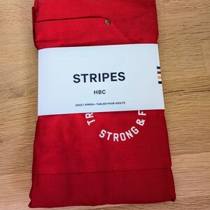 Red Stripes Adult Apron